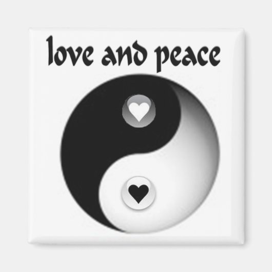Liefde en vrede magneet (Voorkant)