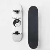 Liefde en vrede persoonlijk skateboard (Voorkant)