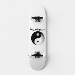 Liefde en vrede persoonlijk skateboard