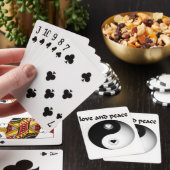 Liefde en vrede pokerkaarten (Insitu)