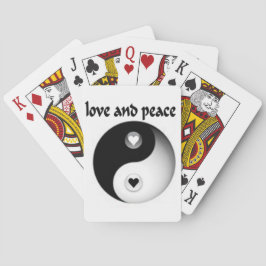 Liefde en vrede pokerkaarten