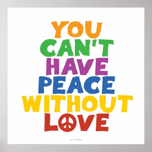 Liefde en vrede poster (Voorkant)