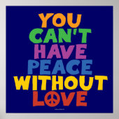 Liefde en vrede poster (Voorkant)