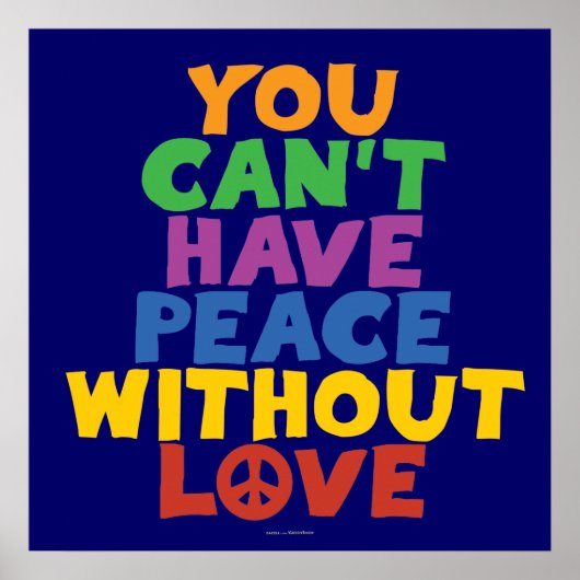 Liefde en vrede poster (Voorkant)