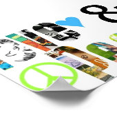 Liefde en vrede poster (Hoek)