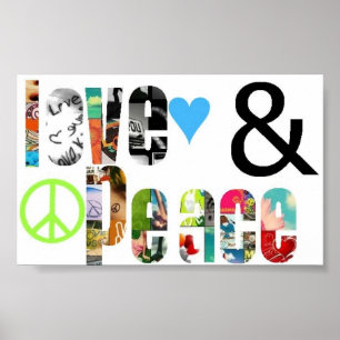 Liefde en vrede poster