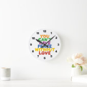 Liefde en vrede ronde klok (Huis)