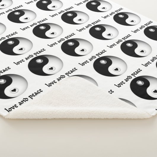 Liefde en vrede sherpa deken (3/4)