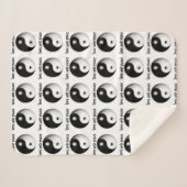 Liefde en vrede sherpa deken (Voorkant (horizontaal))