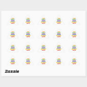 Liefde en vrede sticker (Vel)