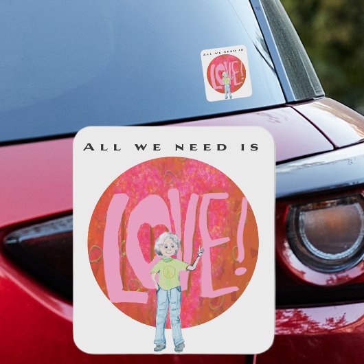 Liefde en Vrede Sticker