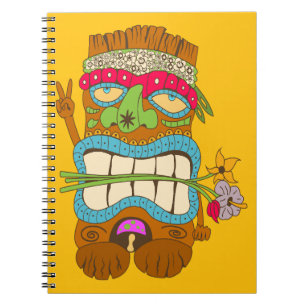 Liefde en Vrede, Tiki Hippie, Grappig  Notitieboek