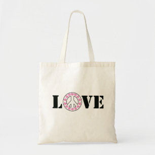 Liefde en vrede tote bag