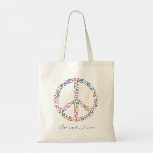 Liefde en Vrede Tote Bag (Achterkant)