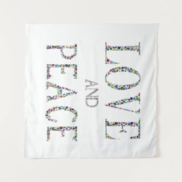 Liefde en vrede wandkleed