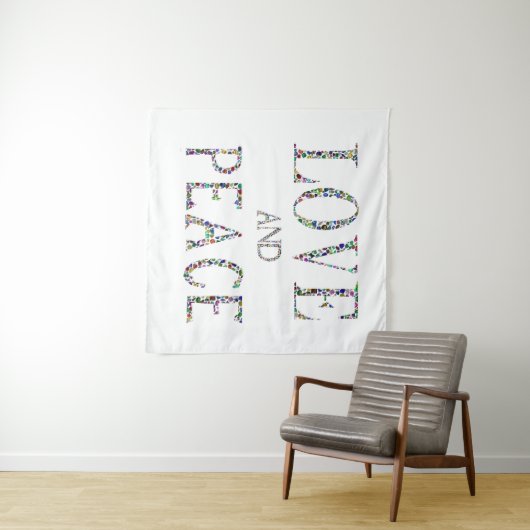 Liefde en vrede wandkleed (In Situ (horizontaal))