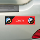 Liefde en vrede Yin-Yang Bumpersticker (Op auto)