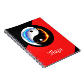 Liefde en vrede Yin-Yang Notitieboek (Rechterzijde)