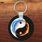 Liefde en vrede Yin-Yang Sleutelhanger (Achterkant)