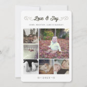 Liefde en vreugde | Kerstmis Multi Fotocollage Feestdagenkaart (Voorkant)