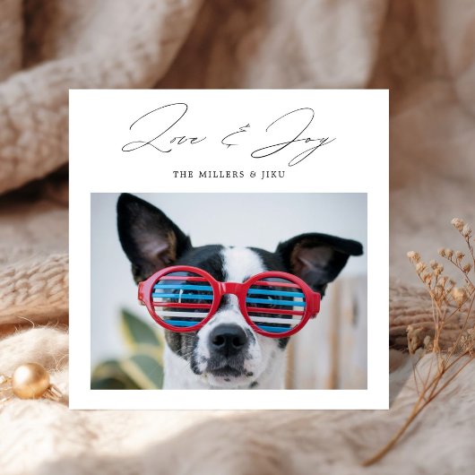Liefde en vreugde | Leuke kerst Kaarten met honden