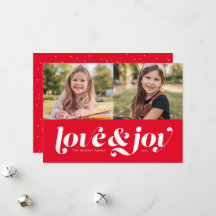Liefde en vreugde rood twee foto
