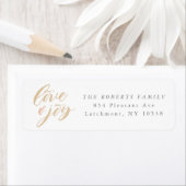 Liefde en Vreugde Vakantie Retouradres Labels (Insitu)