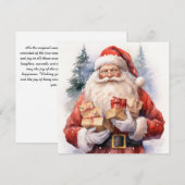 Liefde en vreugde vieren: Kerstmagie Feestdagenkaart (Voorkant / Achterkant)