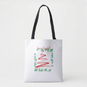 Liefde en vreugdevol tote bag (Voorkant)