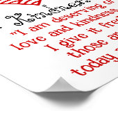 Liefde en Vriendelijkheid Poster (Hoek)