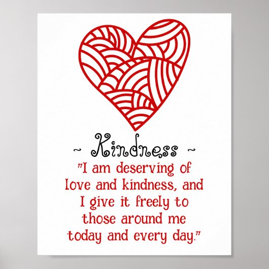 Liefde en Vriendelijkheid Poster (Voorkant)