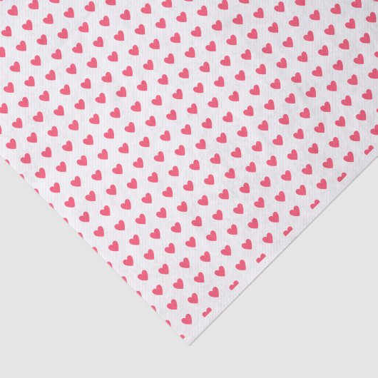 Liefde en vriendschap Bright Red Hearts Tissuepapier (Detail)