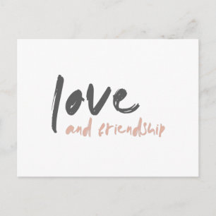 Liefde en vriendschap   Modern Forever Friend Best Briefkaart