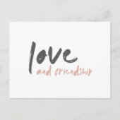 Liefde en vriendschap | Modern Forever Friend Best Briefkaart (Voorkant)