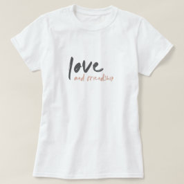 Liefde en vriendschap | Modern Forever Friend Best T-shirt