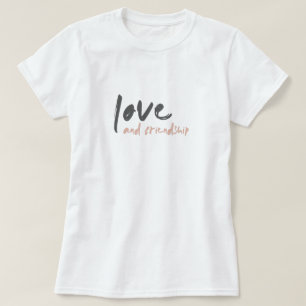 Liefde en vriendschap   Modern Forever Friend Best T-shirt