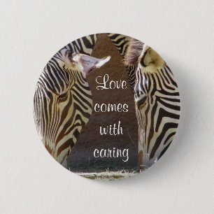Liefde en vriendschap_ ronde button 5,7 cm