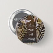 Liefde en vriendschap_ ronde button 5,7 cm (Voorkant /achterkant)