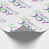 Liefde en vrolijk kleurrijk omslagpapier cadeaupapier (Hoek)