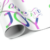 Liefde en vrolijk kleurrijk omslagpapier cadeaupapier (Rol Hoek)