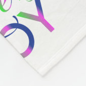 Liefde en vrolijk kleurrijke vlootswand fleece deken (Hoek)