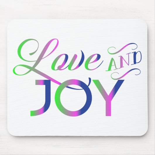 Liefde en vrolijke kleurrijke Muismat (Voorkant)