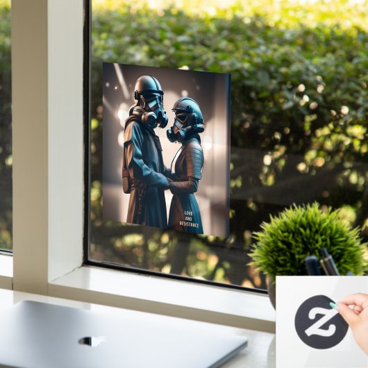 LIEFDE EN WEERSTAND Cine-scope 2 Raamsticker (Kantoor)