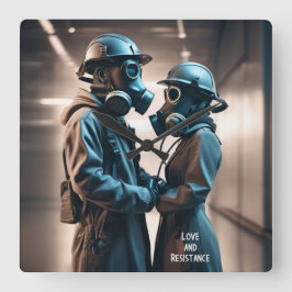 LIEFDE EN WEERSTAND Cine-scope Vierkante Klok