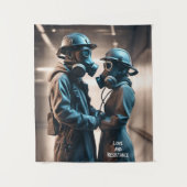 LIEFDE EN WEERSTAND Cine-scope Wandkleed (Voorkant)