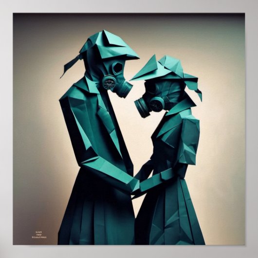 LIEFDE EN WEERSTAND Origami 2 Poster (Voorkant)