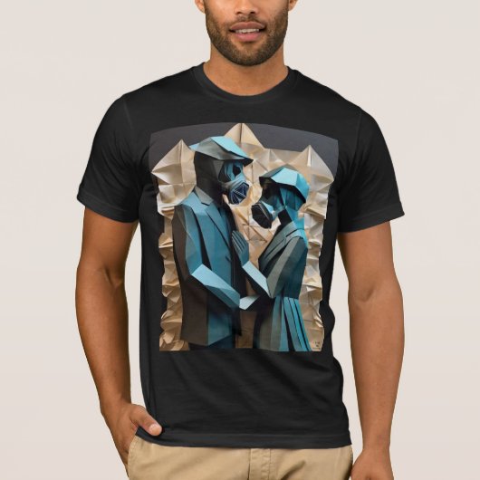 LIEFDE EN WEERSTAND Origami 3 T-shirt (Voorkant)