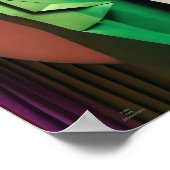 LIEFDE EN WEERSTAND Origami Levendig Poster (Hoek)