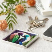 LIEFDE EN WEERSTAND Origami Levendig Sleutelhanger (Zijkant)