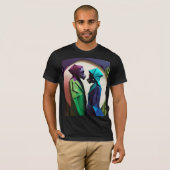 LIEFDE EN WEERSTAND Origami Levendig T-shirt (Voorkant volledig)